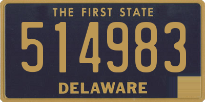 DE license plate 514983