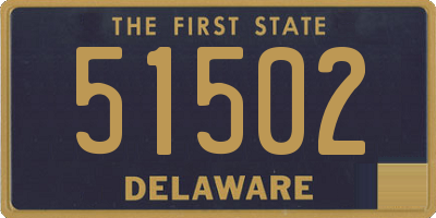 DE license plate 51502