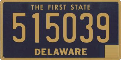 DE license plate 515039