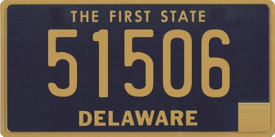 DE license plate 51506