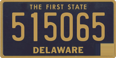 DE license plate 515065