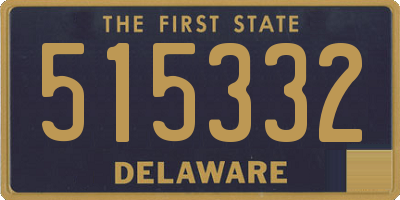 DE license plate 515332