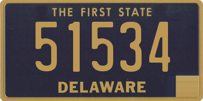 DE license plate 51534