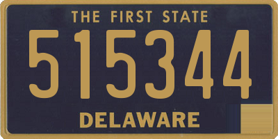 DE license plate 515344