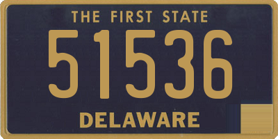 DE license plate 51536