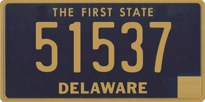 DE license plate 51537