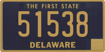 DE license plate 51538