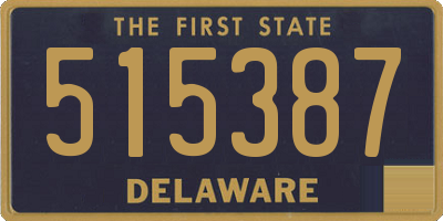DE license plate 515387
