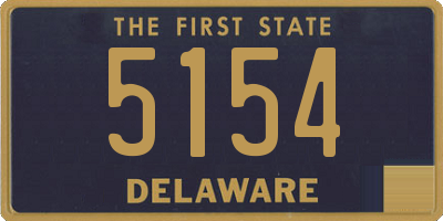 DE license plate 5154
