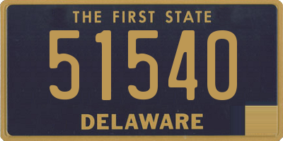 DE license plate 51540