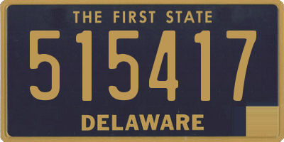 DE license plate 515417
