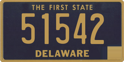 DE license plate 51542