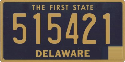 DE license plate 515421