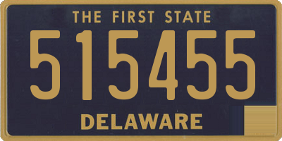 DE license plate 515455