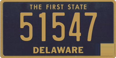 DE license plate 51547