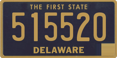 DE license plate 515520