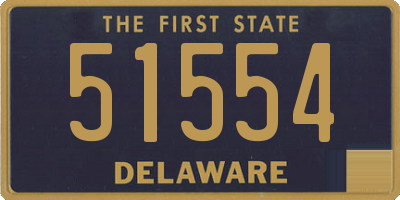 DE license plate 51554