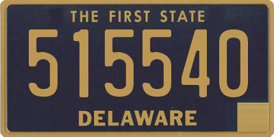 DE license plate 515540