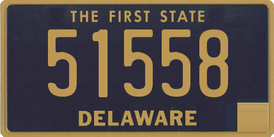 DE license plate 51558