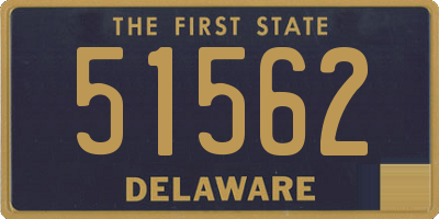 DE license plate 51562