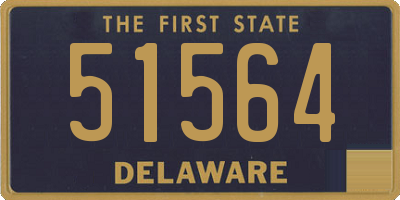 DE license plate 51564