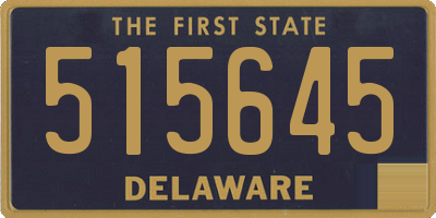 DE license plate 515645