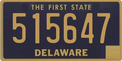 DE license plate 515647