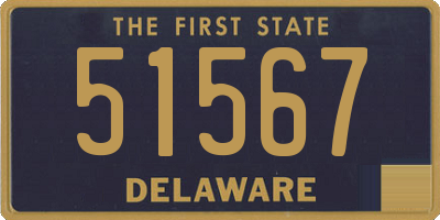 DE license plate 51567