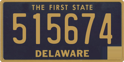 DE license plate 515674