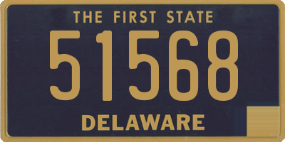 DE license plate 51568