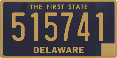 DE license plate 515741