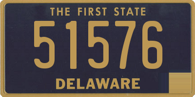 DE license plate 51576