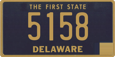 DE license plate 5158