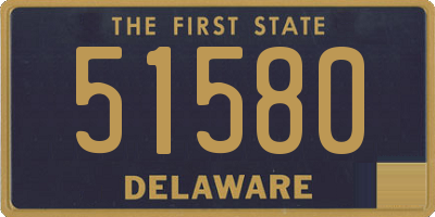 DE license plate 51580