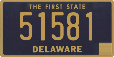 DE license plate 51581