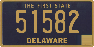 DE license plate 51582