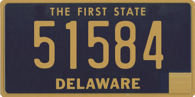 DE license plate 51584