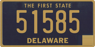DE license plate 51585