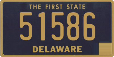 DE license plate 51586