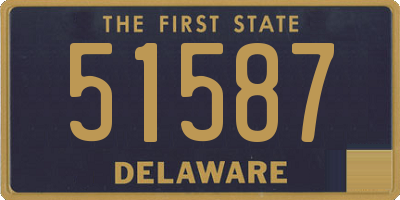 DE license plate 51587