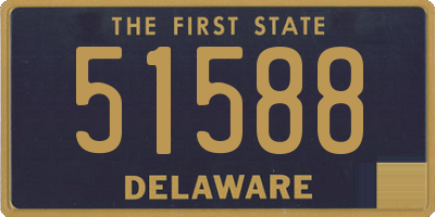 DE license plate 51588