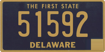 DE license plate 51592