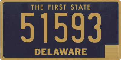 DE license plate 51593