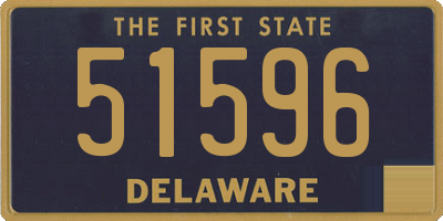 DE license plate 51596