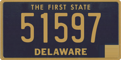 DE license plate 51597