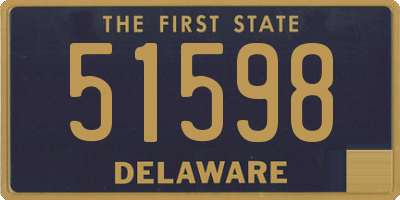 DE license plate 51598