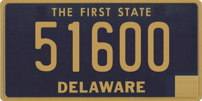 DE license plate 51600