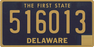 DE license plate 516013