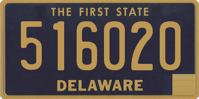 DE license plate 516020