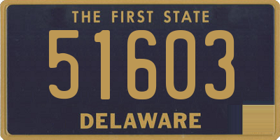 DE license plate 51603